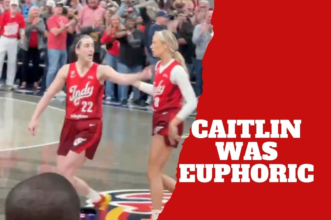 Caitlin Clark explotó de emoción tras romper un récord histórico de Fever
