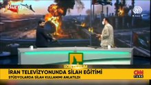 İran'da televizyonda silah eğitimi