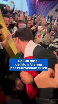 Sal Da Vinci, delirio a Vienna per l’Eurovision 2026