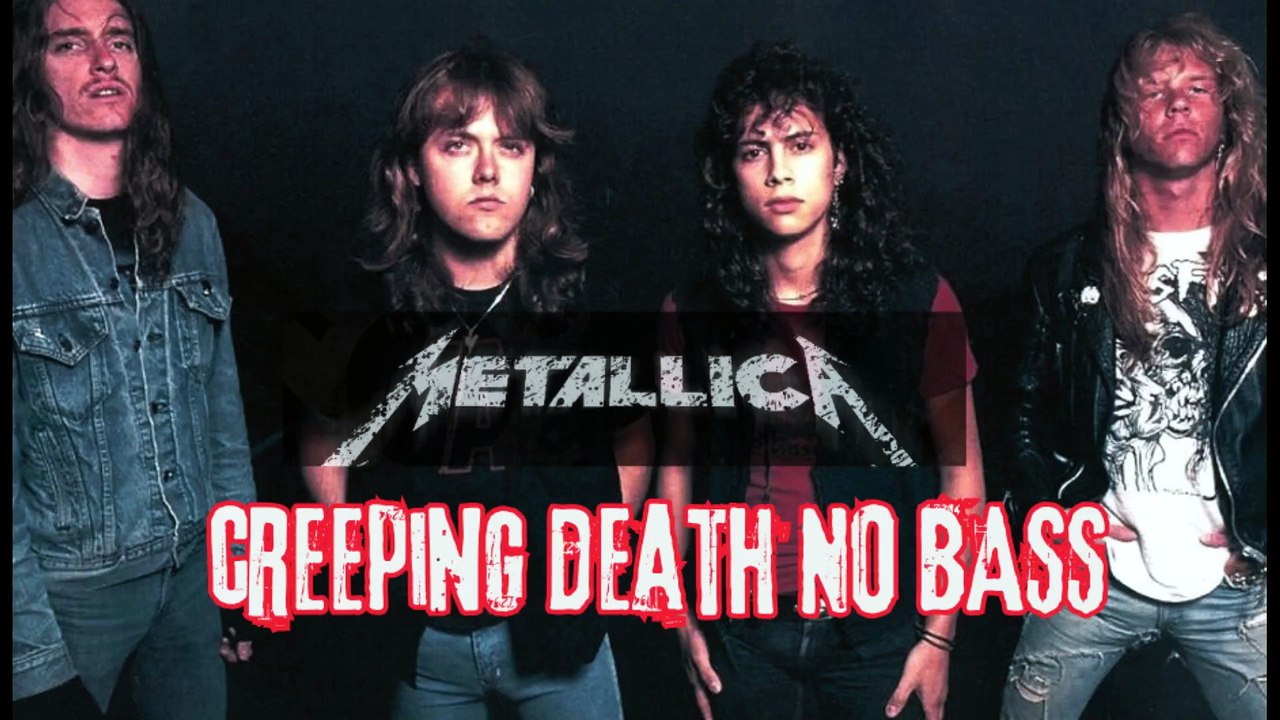 Metallica - Creeping Death Bass guitar backing track for practice