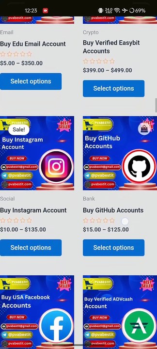 Trusted company for selling all types of online accounts...