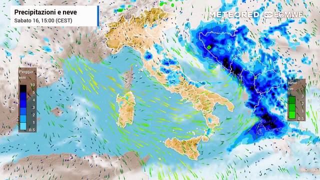 Meteo, le piogge in Italia nella settimana che inizia lunedì 18 maggio 2026