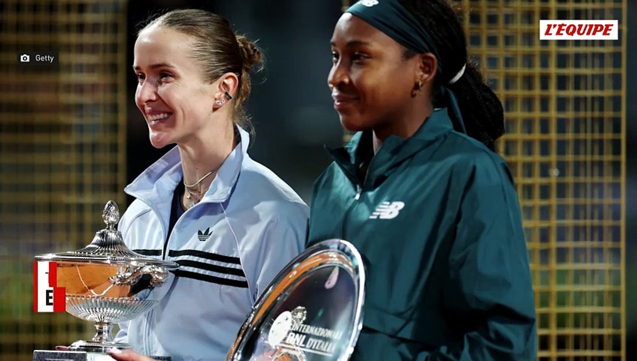 Elina Svitolina résiste à Coco Gauff en finale pour remporter le tournoi de Rome pour la troisième fois de sa carrière - Tennis - Rome