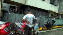 Not much Happening on Ma. Luisa Street in Manila City in the Philippines