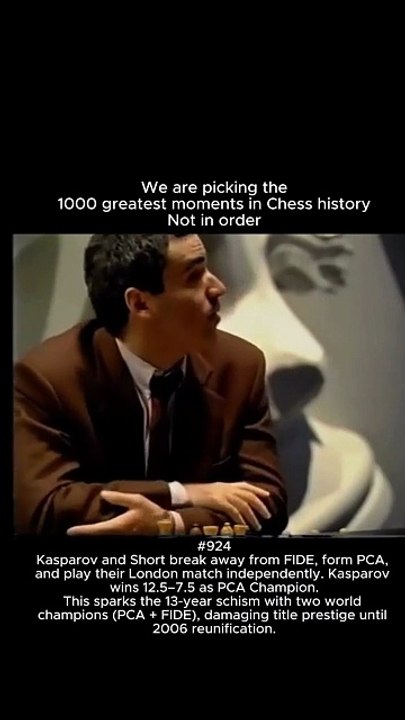 How Kasparov & Short Split Chess in 1993 and Created Two World Champions Until 2006 ♟️
