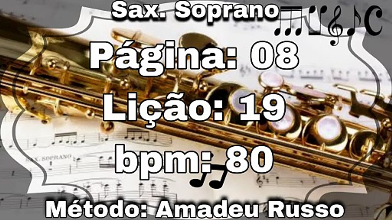 Página: 08 Lição: 19 - Sax. Soprano [80 bpm]