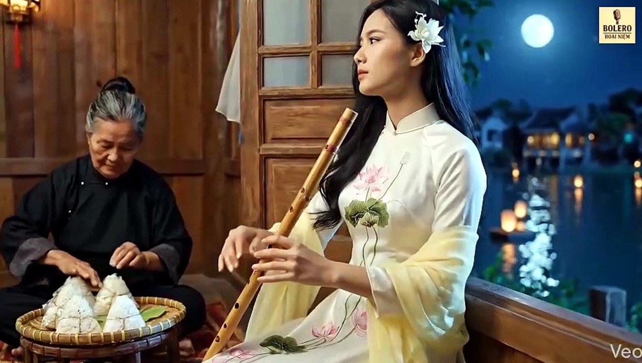TIẾNG SÁO GỌI TRĂNG ĐÊM RẰM | Bolero Buồn Về Tình Xa Dưới Ánh Trăng