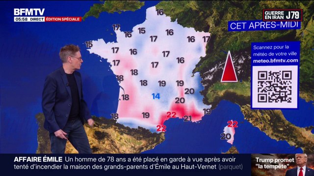 Des températures en hausse, mais de la pluie et des orages attendus localement : la météo de ce dimanche 17 mai