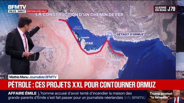 Guerre au Moyen-Orient: ces projets pour acheminer le pétrole sans dépendre du détroit d'Ormuz