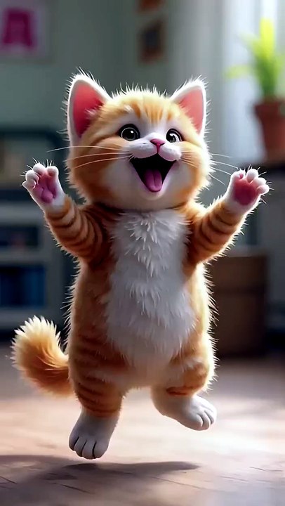 Cat Dancing 😻💃❤️  So Cute & Fun!