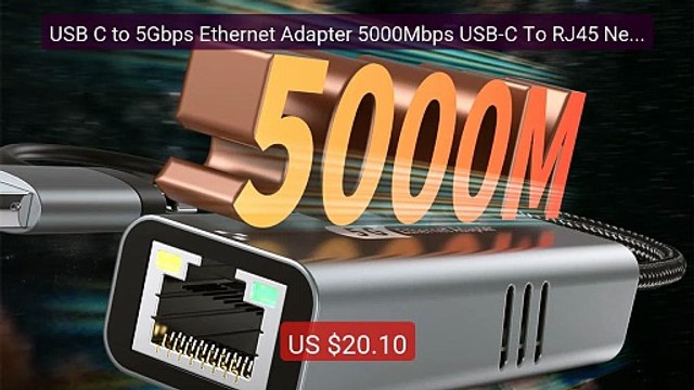 USB C to 5Gbps Ethernet Adapter 5000Mbps USB-C To RJ45 Network... — Hot Deal 2026 | Limited Offer!