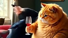 Donald Cat 😇😄  Funny Cartoon Vibes
