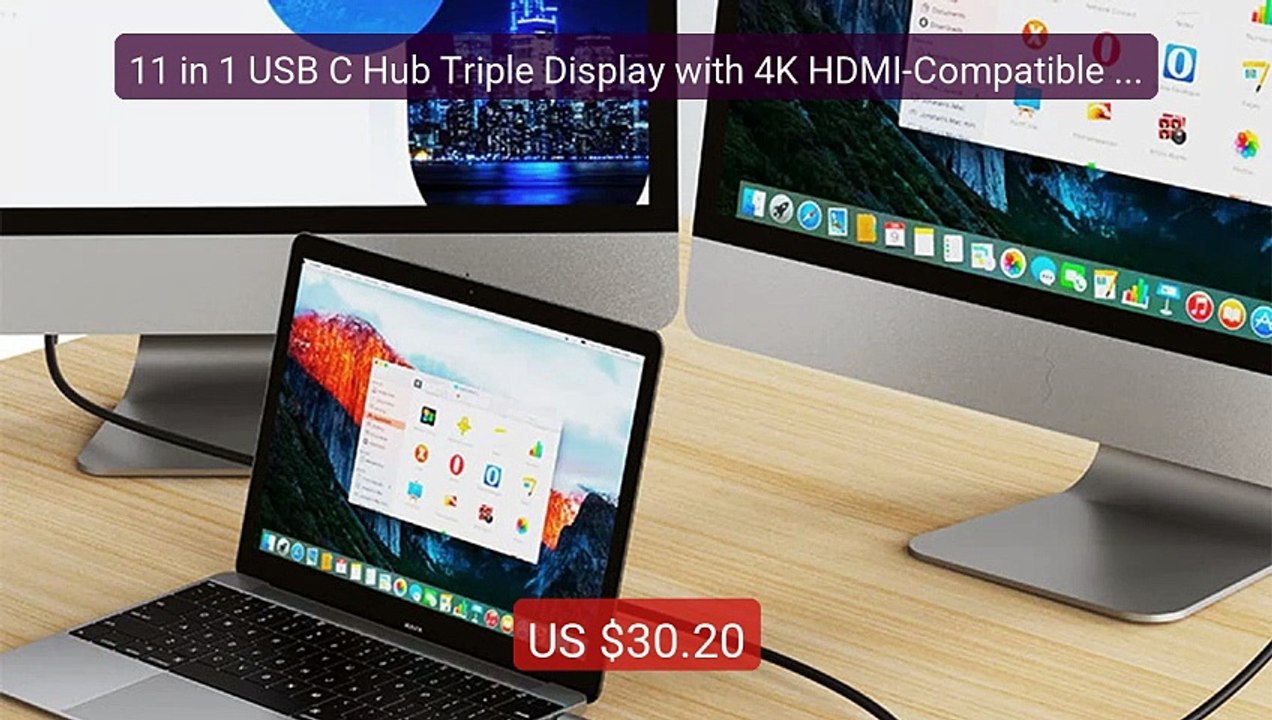 11 in 1 USB C Hub Triple Display with 4K HDMI-Compatible VGA Ethern... — Top Rated 2026 | Buy Now!