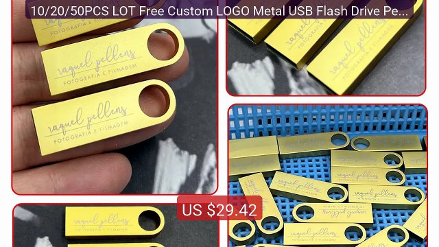 10/20/50PCS LOT Free Custom LOGO Metal USB Flash Drive Pen Dri... — Best Buy 2026 | Great Quality!