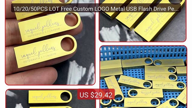 10/20/50PCS LOT Free Custom LOGO Metal USB Flash Drive Pen Drive 8G... — Top Rated 2026 | Buy Now!