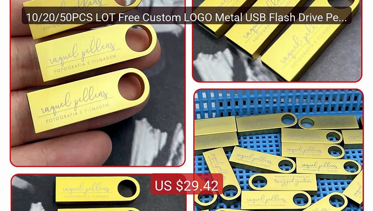 10/20/50PCS LOT Free Custom LOGO Metal USB Flash Drive Pen Drive 8G... — Top Rated 2026 | Buy Now!