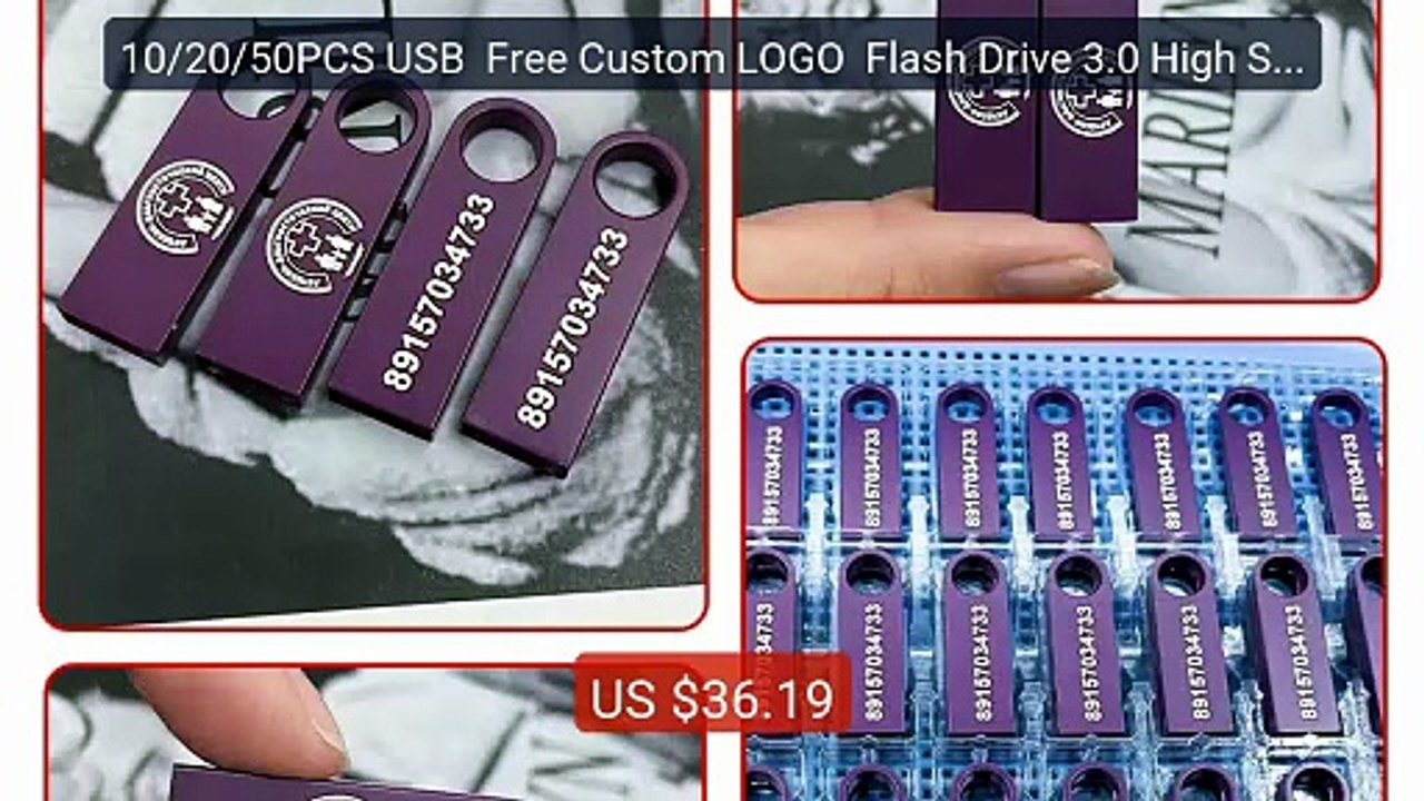 10/20/50PCS USB  Free Custom LOGO  Flash Drive 3.0 High Speed ... — Best Buy 2026 | Great Quality!