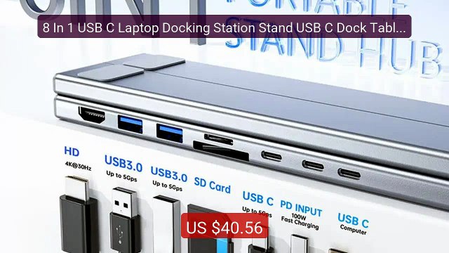 8 In 1 USB C Laptop Docking Station Stand USB C Dock Tablet Laptop... — Best Deal 2026 | Shop Now!