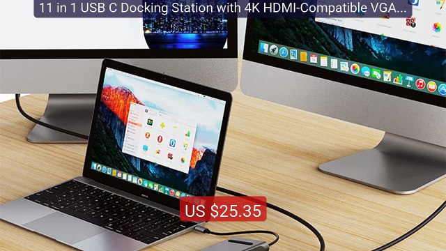 11 in 1 USB C Docking Station with 4K HDMI-Compatible VGA Ethernet... — Best Deal 2026 | Shop Now!