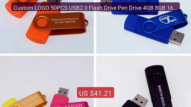 Custom LOGO 50PCS USB2.0 Flash Drive Pen Drive 4GB 8GB 16GB 32... — Hot Deal 2026 | Limited Offer!