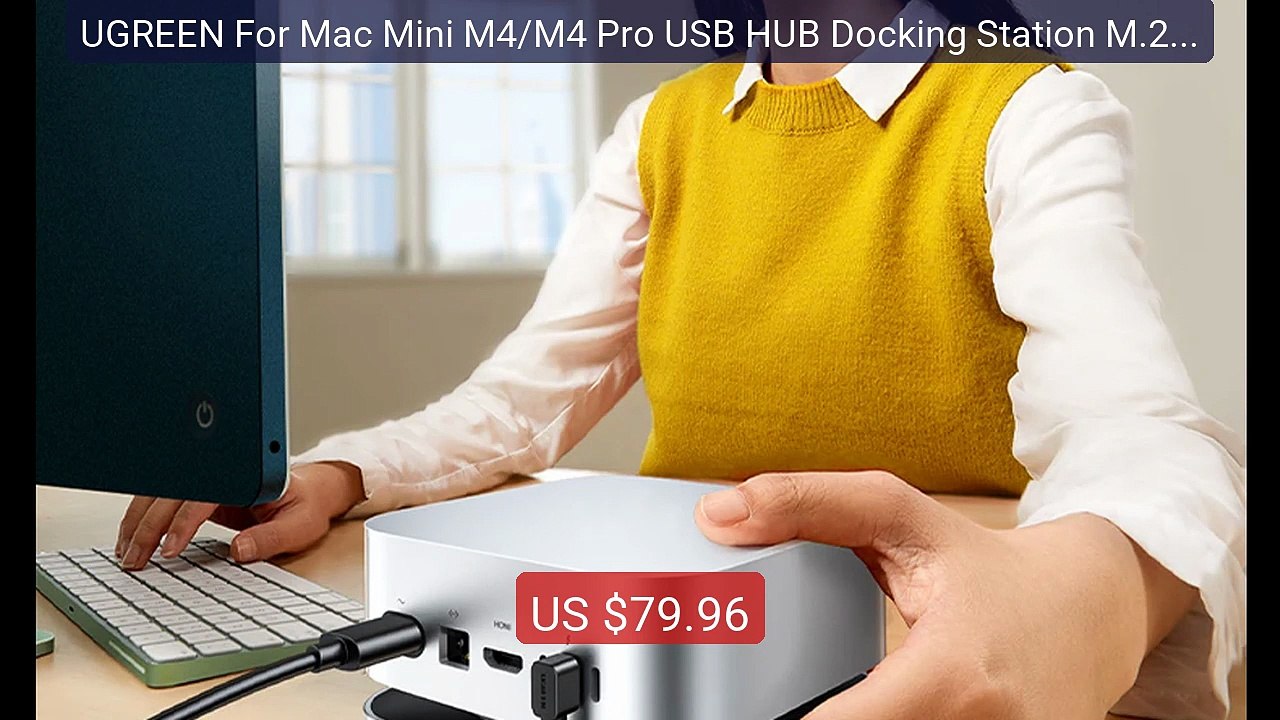 UGREEN For Mac Mini M4/M4 Pro USB HUB Docking Station M.2 NVMe SSD... — Best Deal 2026 | Shop Now!