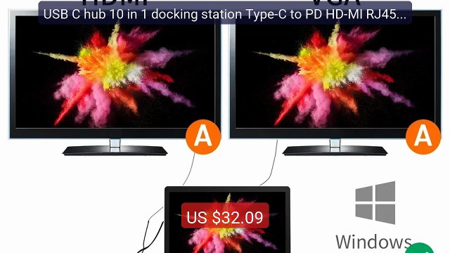 USB C hub 10 in 1 docking station Type-C to PD HD-MI RJ45 1... — Top Pick 2026 | Unbeatable Price!