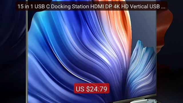 15 in 1 USB C Docking Station HDMI DP 4K HD Vertical USB C HUB wit... — Best Deal 2026 | Shop Now!