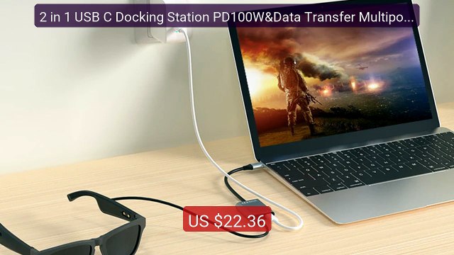 2 in 1 USB C Docking Station PD100W&Data Transfer Multiport Ad... — Hot Deal 2026 | Limited Offer!