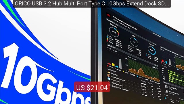 ORICO USB 3.2 Hub Multi Port Type C 10Gbps Extend Dock SD TF S... — Best Buy 2026 | Great Quality!