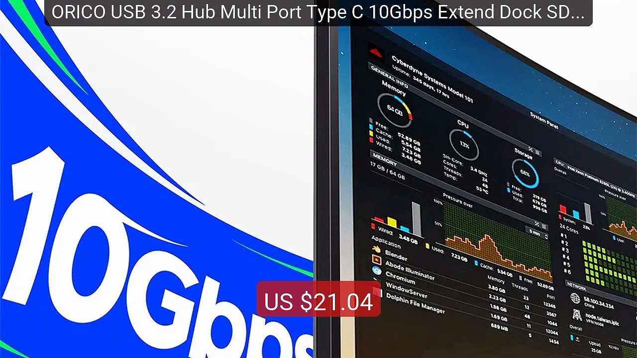 ORICO USB 3.2 Hub Multi Port Type C 10Gbps Extend Dock SD TF S... — Best Buy 2026 | Great Quality!
