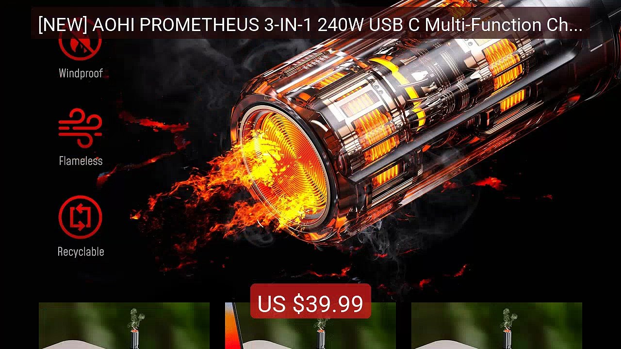 [NEW] AOHI PROMETHEUS 3-IN-1 240W USB C Multi-Function Chargi... — Amazing Value 2026 | Must Have!