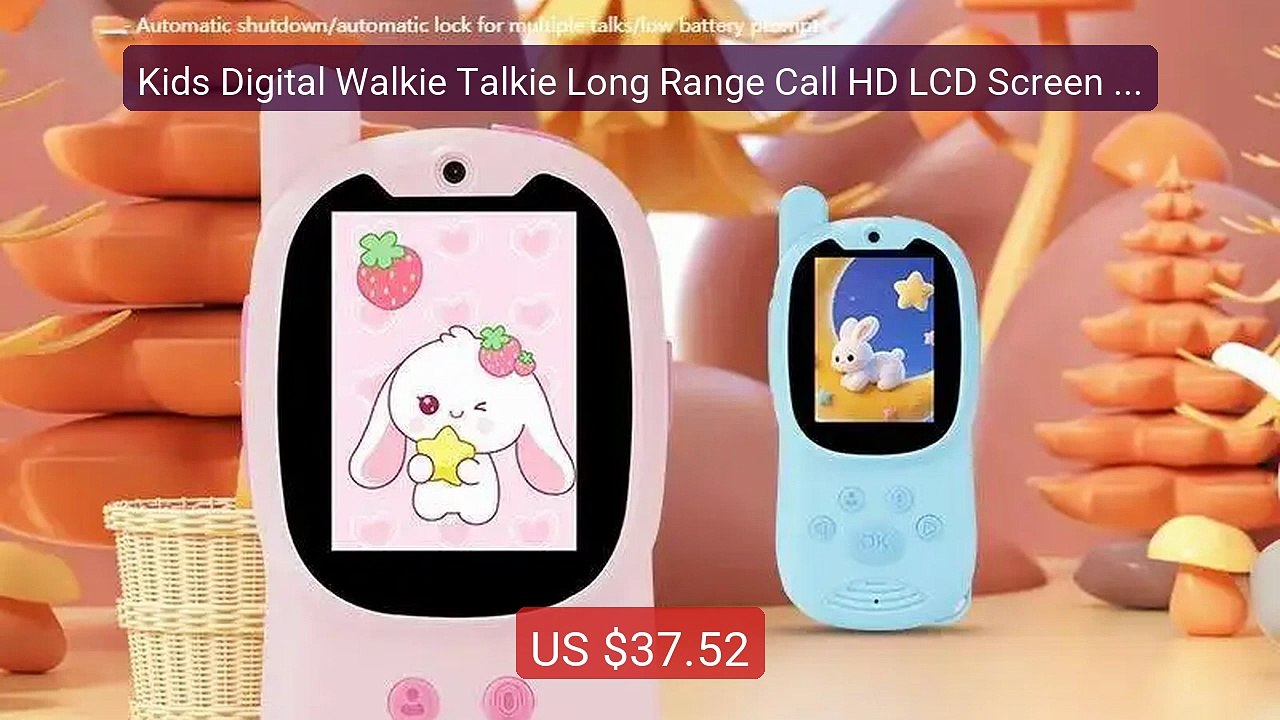 Kids Digital Walkie Talkie Long Range Call HD LCD Screen Child... — Hot Deal 2026 | Limited Offer!