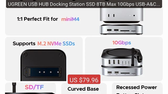 UGREEN USB HUB Docking Station SSD 8TB Max 10Gbps USB-A&C Port... — Hot Deal 2026 | Limited Offer!
