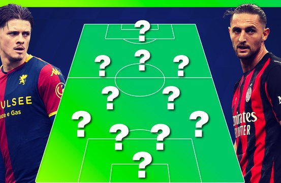 Genoa-Milan, le probabili formazioni di De Rossi e Allegri