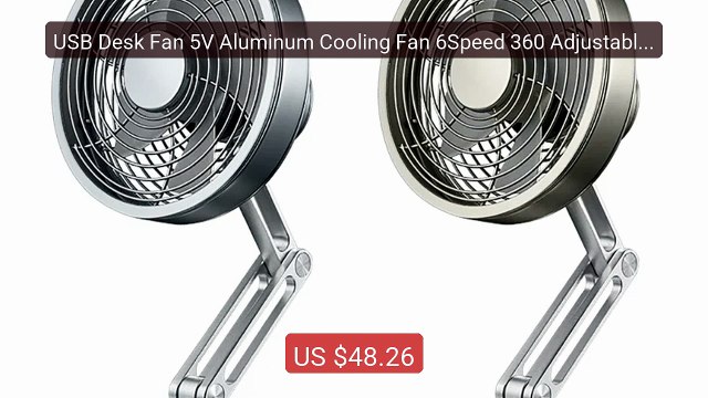 USB Desk Fan 5V Aluminum Cooling Fan 6Speed 360 Adjustable Cooling... — Best Deal 2026 | Shop Now!