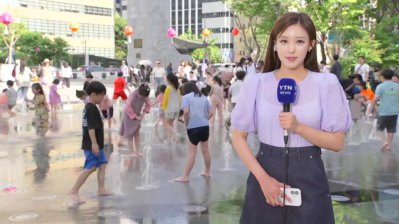 [날씨] 휴일 '여름 더위' 기승, 밀양 35.1℃...내일도 고온 계속 / YTN