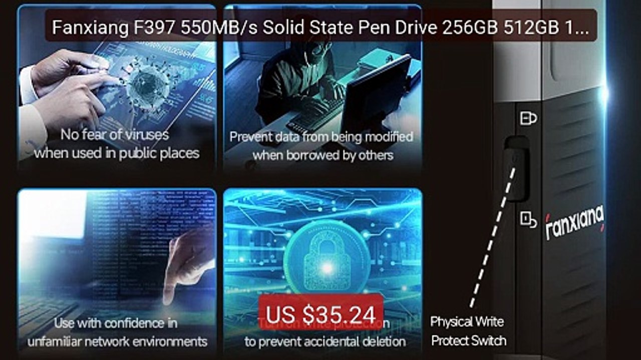 Fanxiang F397 550MB/s Solid State Pen Drive 256GB 512GB 1TB 2 in 1 ... — Top Rated 2026 | Buy Now!