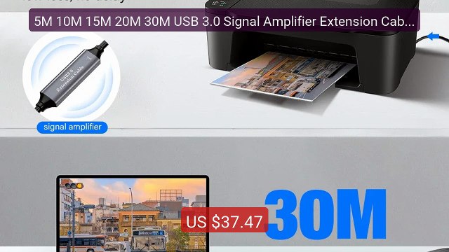 5M 10M 15M 20M 30M USB 3.0 Signal Amplifier Extension Cable US... — Hot Deal 2026 | Limited Offer!