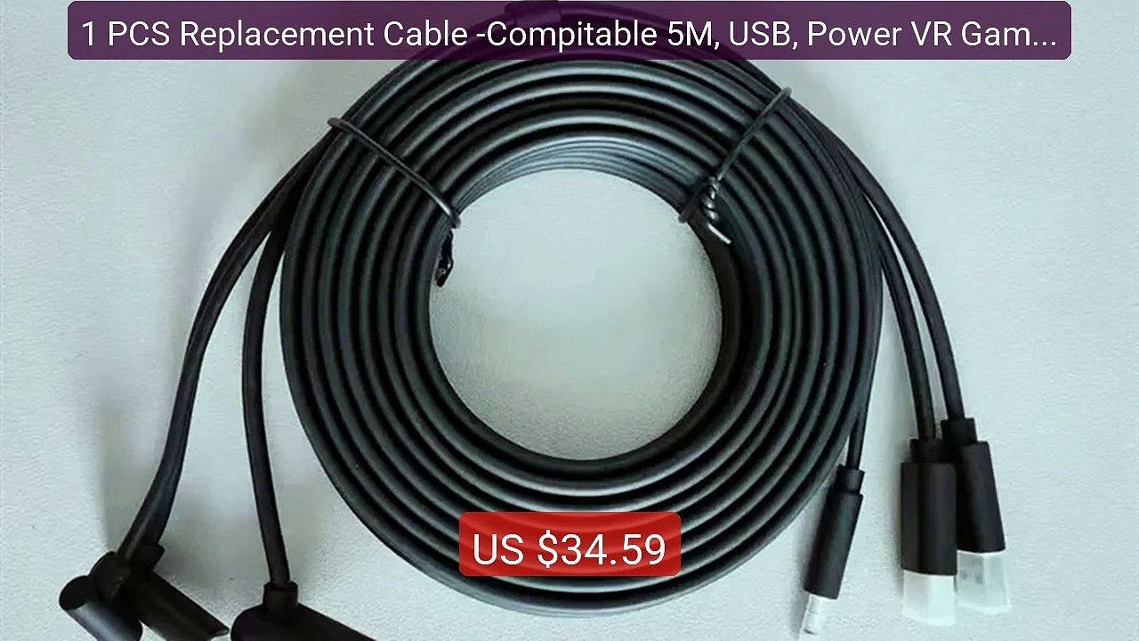1 PCS Replacement Cable -Compitable 5M, USB, Power VR Games Accesso... — Top Rated 2026 | Buy Now!