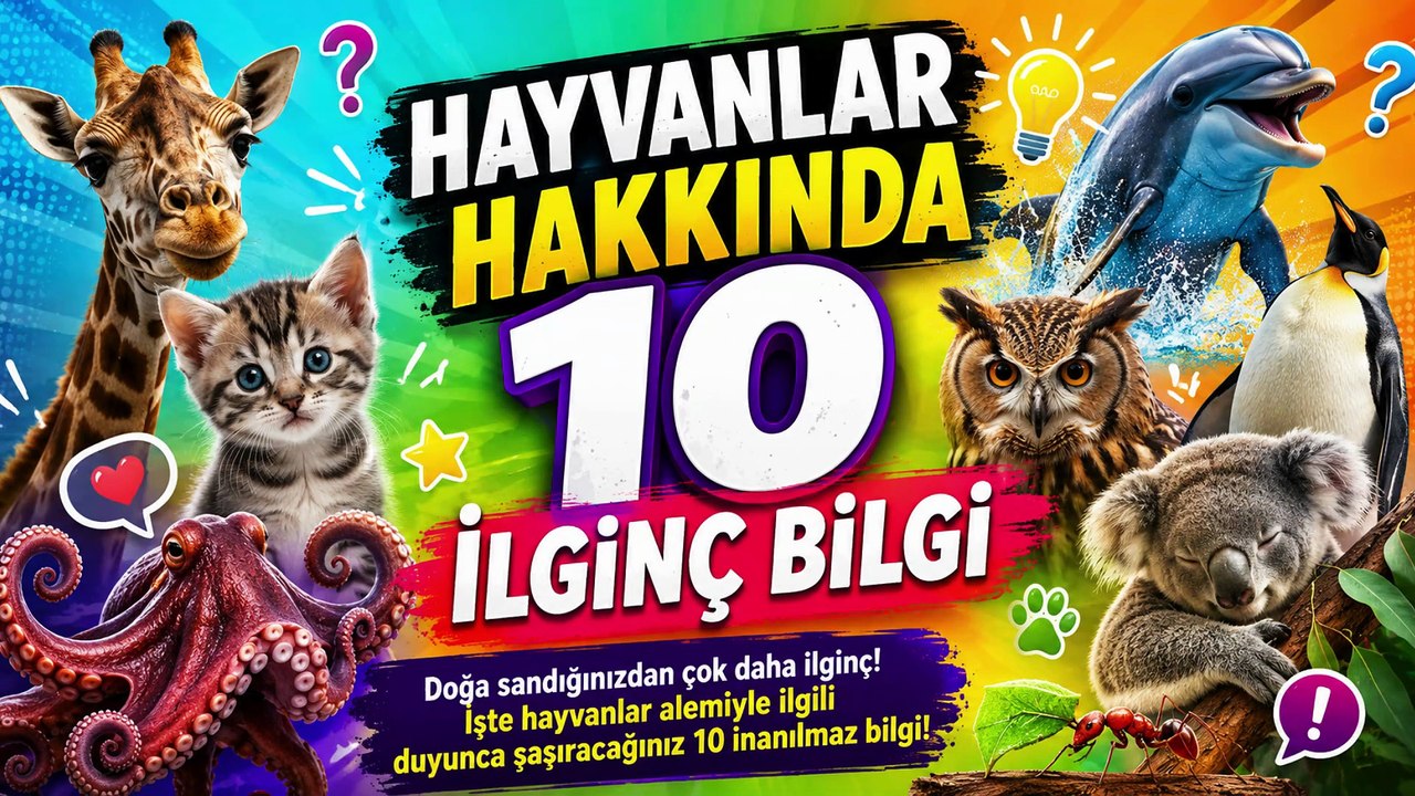 Hayvanlar Hakkında 10 İlginç Bilgi