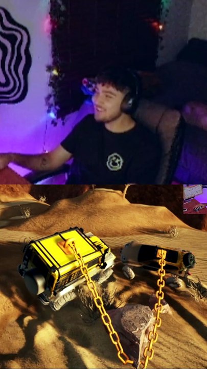 Chain ⛓️ Physics vs Rock  #chainedwheels #physicsgame #indiegame  #coopgaming #gamingfails #indiedev