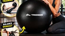Trideer 9-Inch Pilates Ball | Core Training & Yoga Exercise Ball