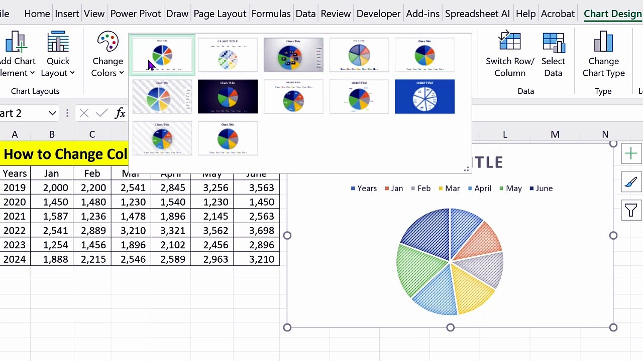 Customize Chart Colors in Excel: Change Entire Chart or Single Slices!
