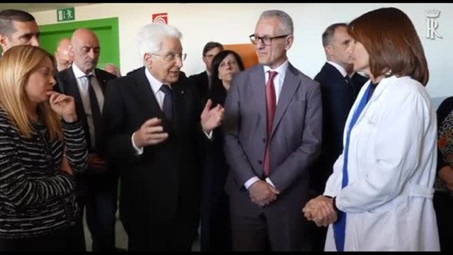 Modena, Mattarella e Meloni visitano feriti in ospedale