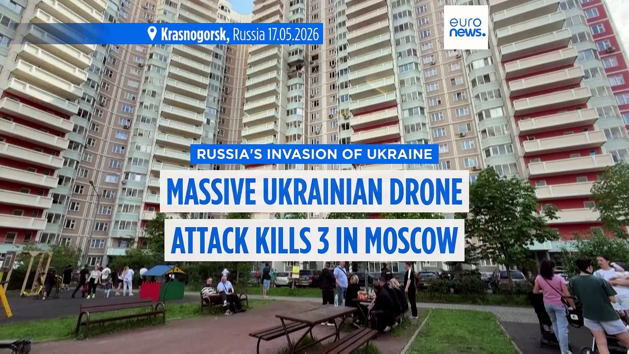 One of Ukraine's largest drone attacks kills 3 in Moscow area, Russia says