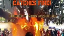 Banyan Tree catches Fire during Vat Savitri Puja in Patna, Bihar! How can we celebrate safely? Tradition shouldn't cost us our heritage! A wake-up call for environmental safety!