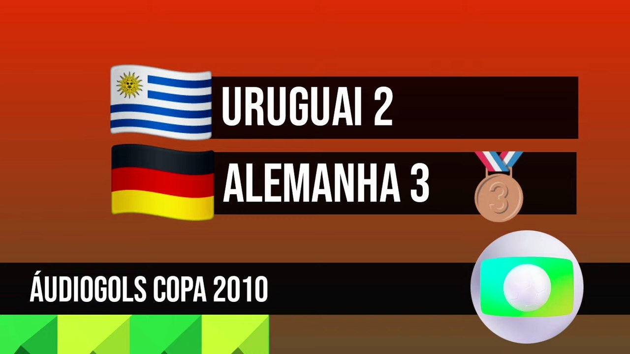 Áudiogols | Uruguai 2x3 Alemanha (Globo 2010)