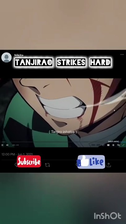 Tanjirao Strikes Hard Demon Slayer