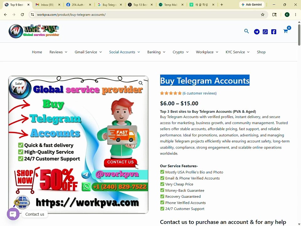 3 Best sites to Buy Telegram Accounts (PVA & Aged)