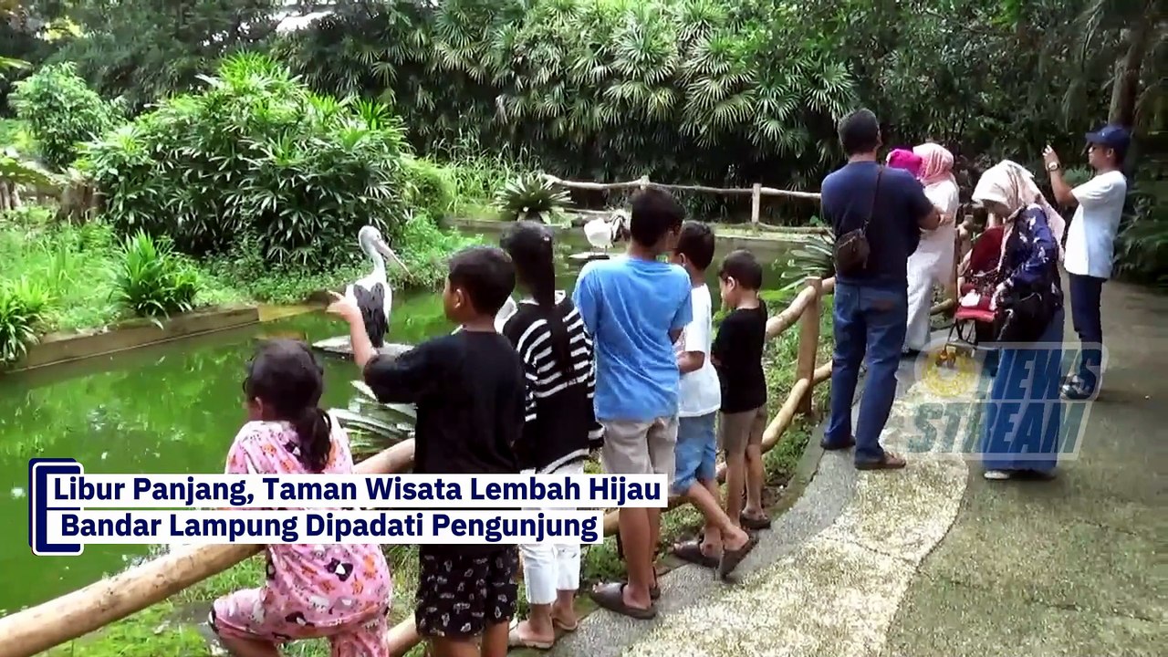 Libur Panjang, Taman Wisata Lembah Hijau Bandar Lampung Dipadati Pengunjung